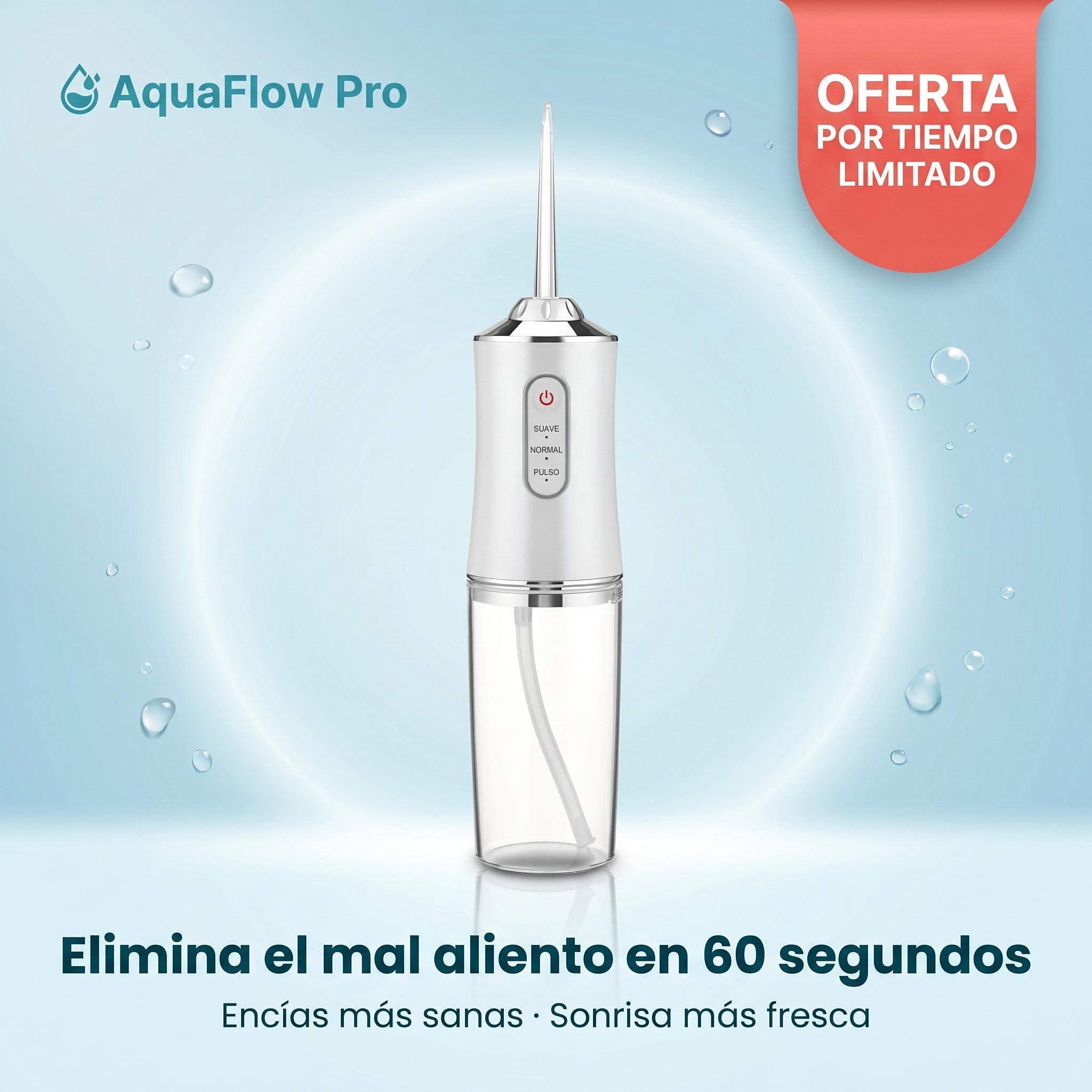 AquaFlow Pro - Oferta por tiempo limitado, elimina el mal aliento en 60 segundos